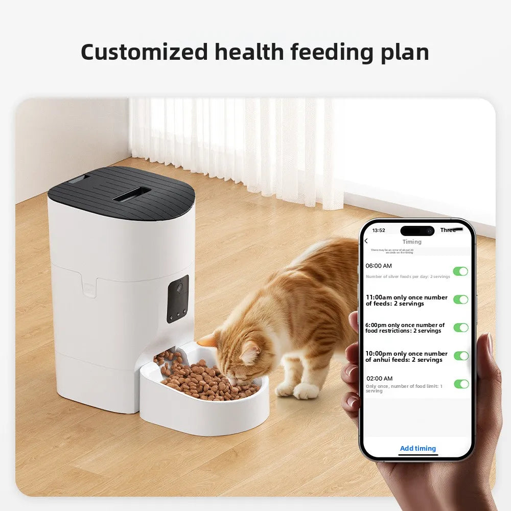 Cat and dog feeding machine 7L9LWIFI remote control pet fully automatic intelligent feeder