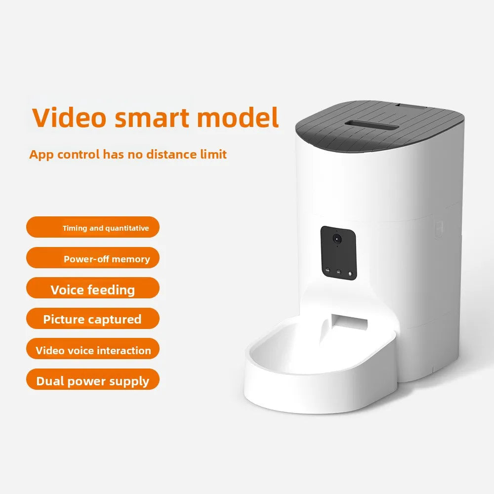 Cat and dog feeding machine 7L9LWIFI remote control pet fully automatic intelligent feeder