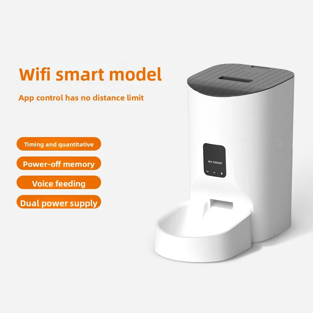Cat and dog feeding machine 7L9LWIFI remote control pet fully automatic intelligent feeder